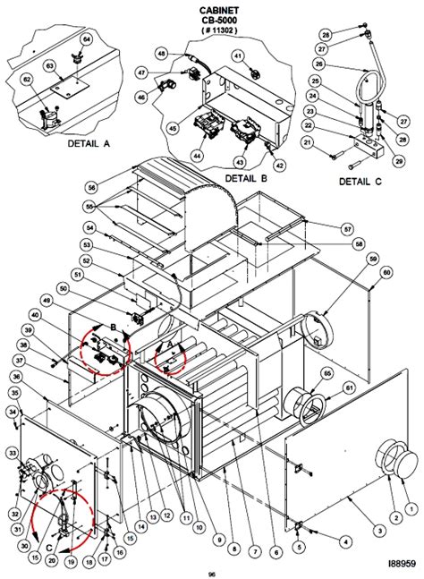 Parts Breakdown, for model CB